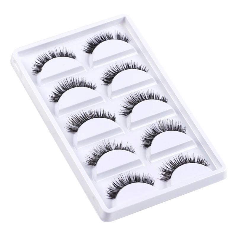

5 Pairs Fashion 3D Eye Lashes Natural Long Thick Soft Fake False Eyelashes Makeup Tool