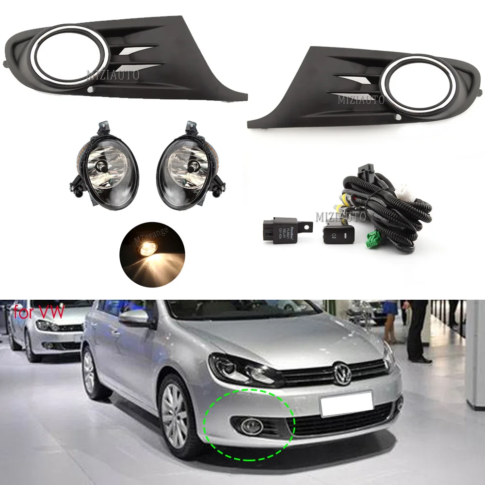 Противотуманные фары s для Volkswagen передняя решетка бампера Golf 6 MK6 Кабриолет 2010-2016 |