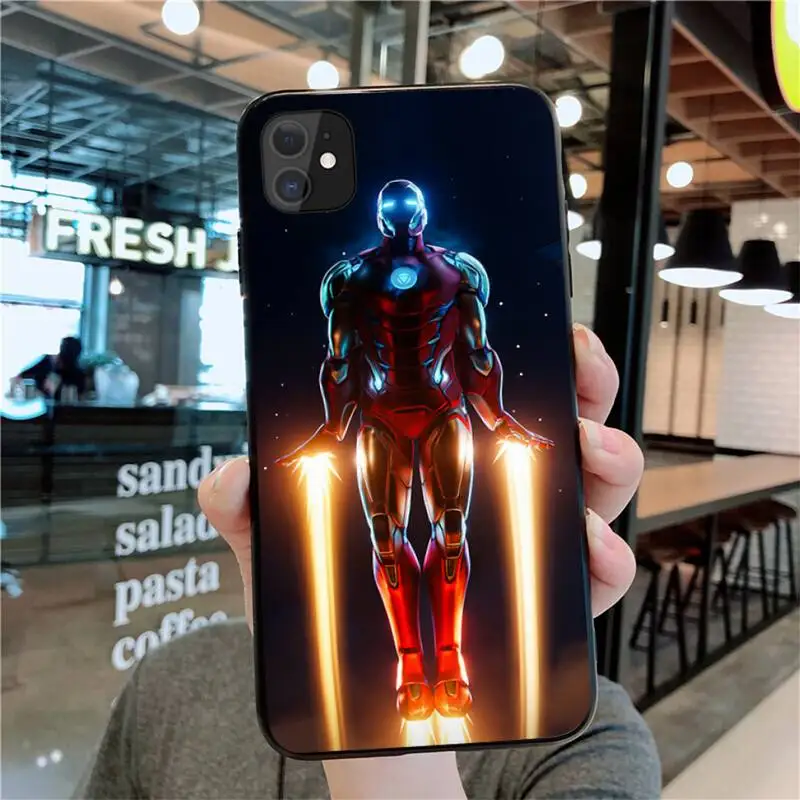 Чехол для телефона Super hero Железный человек паук iphone 13 12 11 Pro Max Mini XS 8 7 6 6S Plus X 5S SE 2020 XR