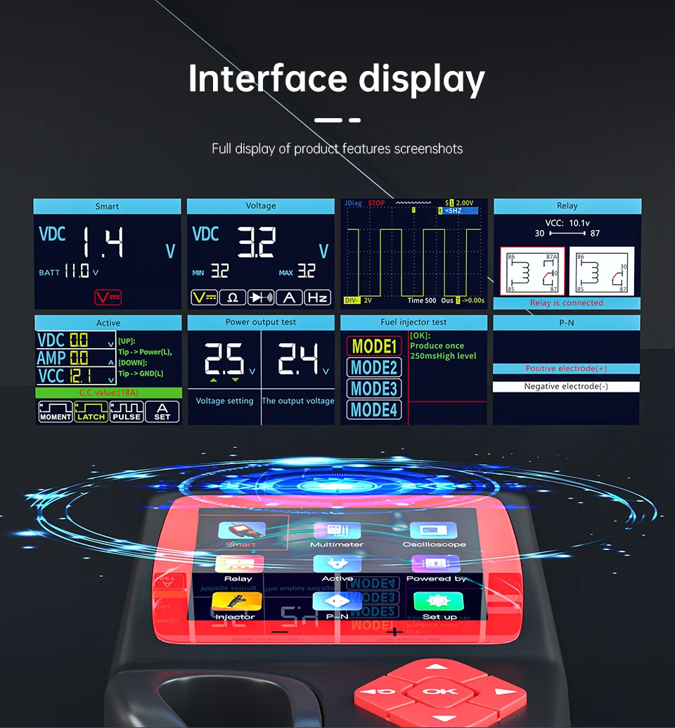 JDIAG P200 умный крюк мощный зонд obd2 новое поколение Интеллектуального анализатора