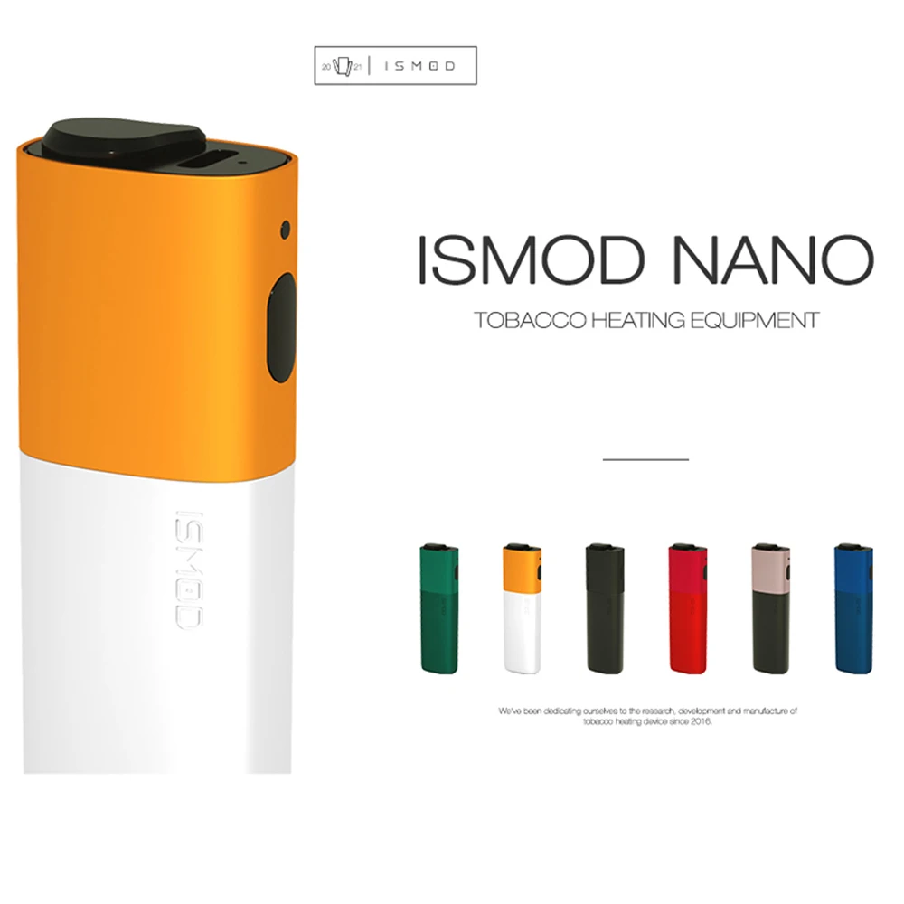 Authentic Ismod Nano E-Cigarette Tobacco Heat Not Burn Vaporizer Vaper Soon 1500mah Vape Kit Electronic Cigarette for Iqos stick