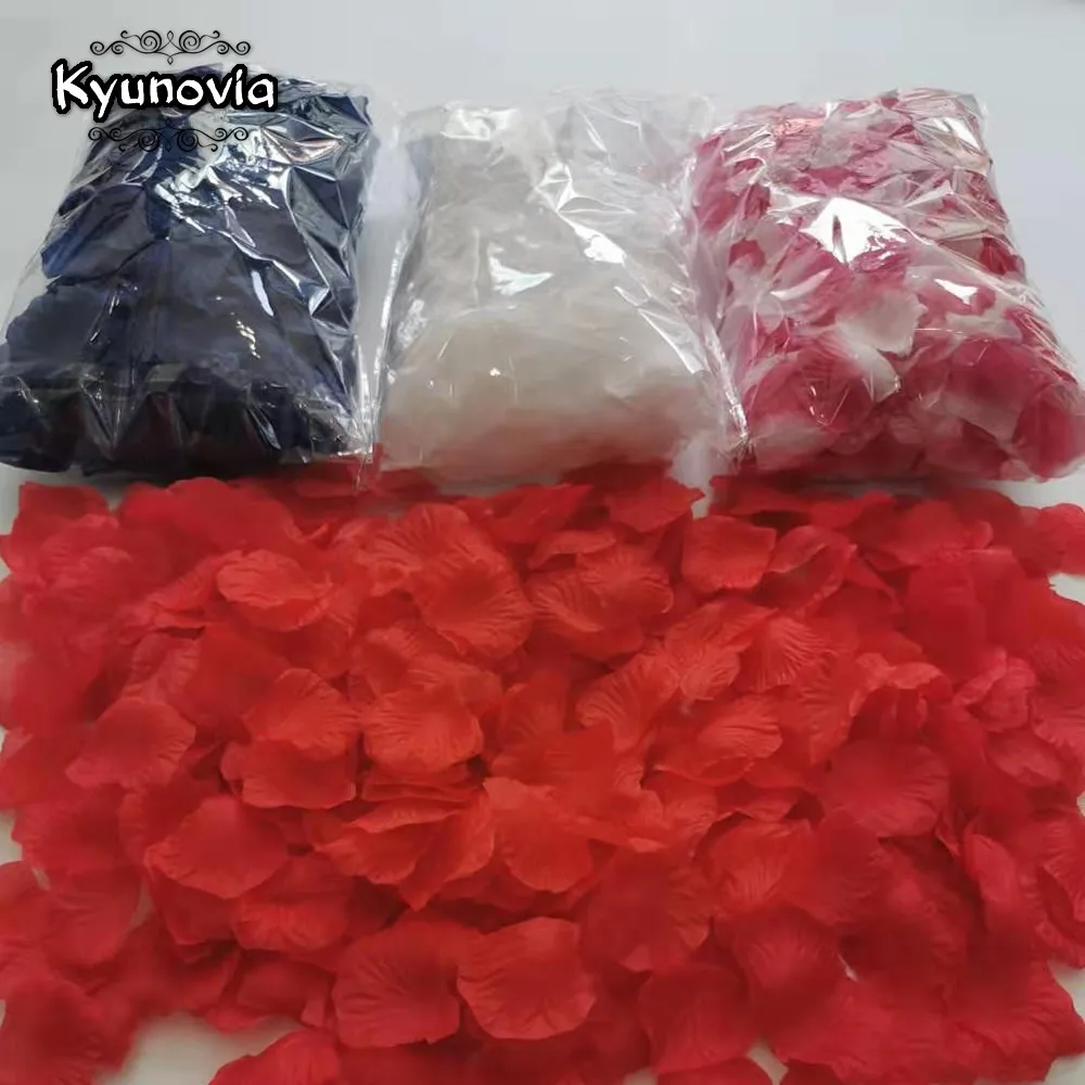 Отдельные лепестки Kyunovia по одному 500 шт. роз свадебное украшение искусственная