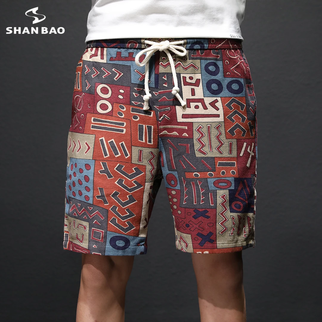 

2022 Summer New Hawaii Beach Loose Shorts Classic Brand Printed 100% Cotton Men's and Women's Fashion Casual Shorts