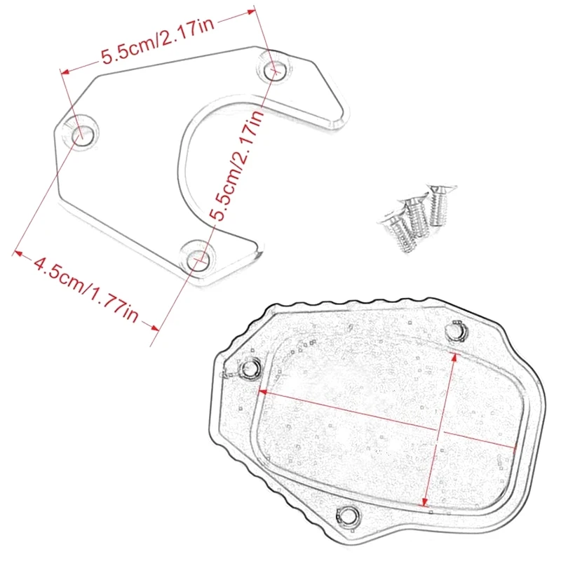 For HONDA CRF 250L 2013-2016 Motorcycle Kickstand Sidestand Stand Extension Enlarger Pad | Инструменты