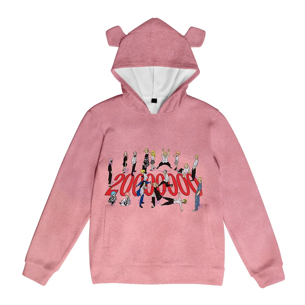 

New Tokyo Revengers Pig Ear Hooded Sweatshirt Women/Men Clothes Casual Hoodie Sweatshirt EA25876