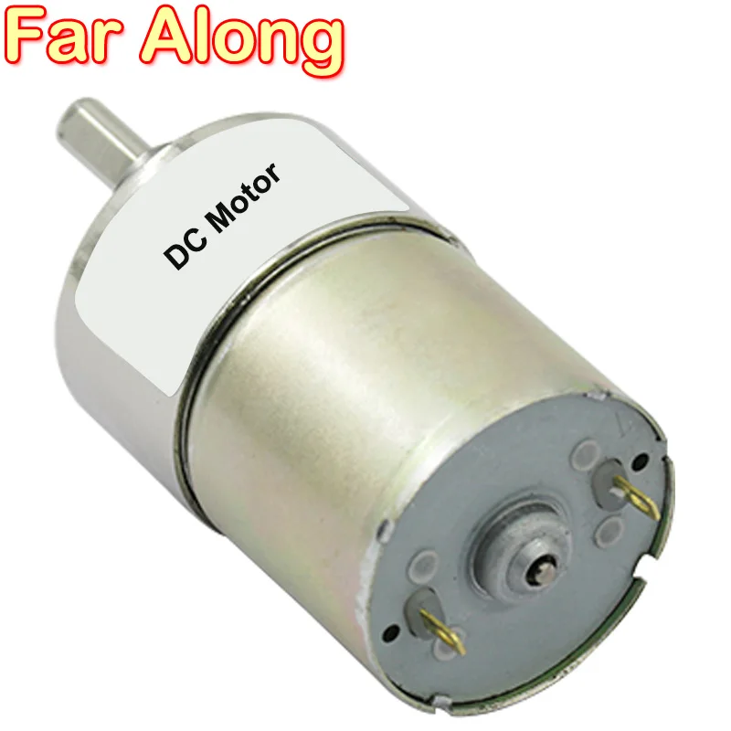 Маленький мотор-редуктор постоянного тока все металлические шестерни 12 В 24