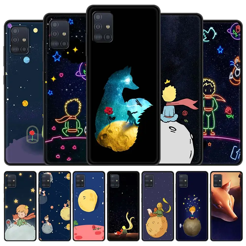 

Phone Case For Samsung Galaxy A51 A71 A50 A21s A31 A10 A41 A20e A70 A30 A11 A40 A12 Silicon Cover Art Little Prince