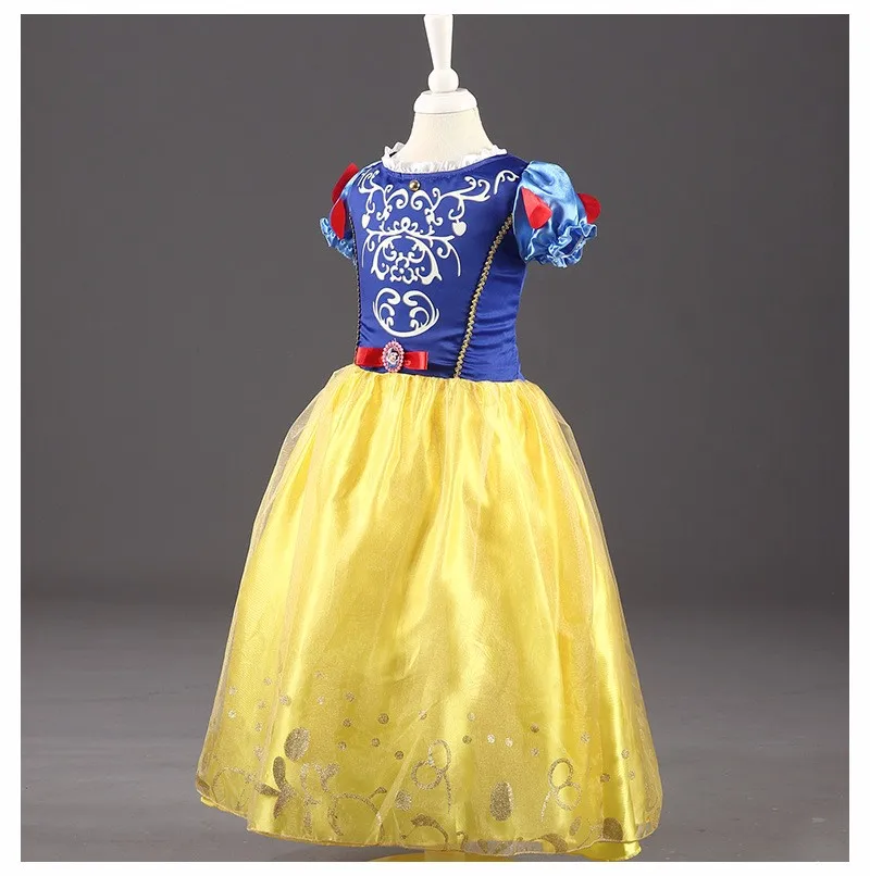 Нарядный Детский костюм Белоснежки платье принцессы для девочек От 2 до 8 лет