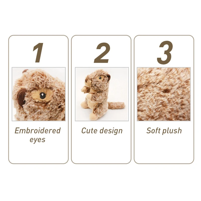 Прочный плюшевое животное собака скрипучий игрушки делает звук плюшевая