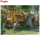5D алмазная живопись пейзаж фермерский трактор ретро Diy Полная квадратнаякруглая Алмазная вышивка Стразы мозаичная картина домашний декор