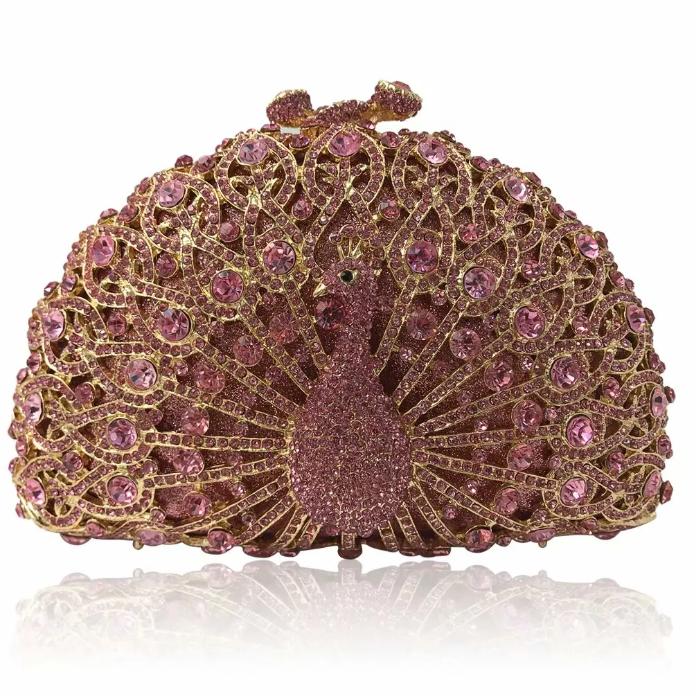 Сумка женская вечерняя с цепочкой и кристаллами разноцветная сумочка-клатч со