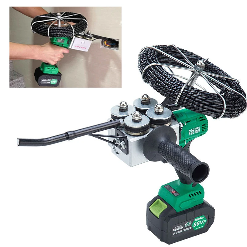 CX 8006 автоматический Электрический съёмник через стену провод винторезный станок