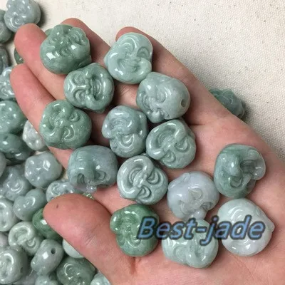 Оптовая продажа голова Будды натуральный сорт нефритовые бусины Бирма ЖАДЕИТ baed