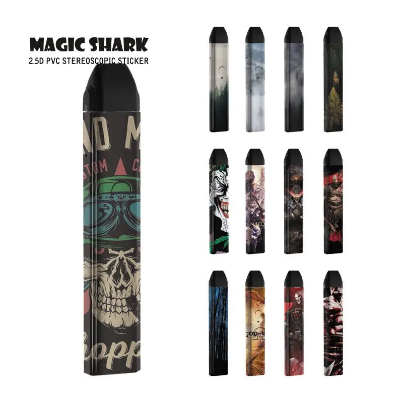 Magic Shark God of War череп Джокер Final Fantasy ПВХ чехол для Caliburn кожи наклейка Uwell