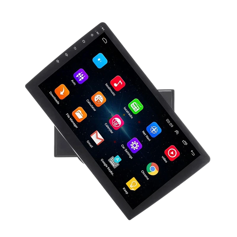 10 1 дюймов Android 8 Din Автомобильный мультимедийный плеер ядер 2G + 32G 180 градусов