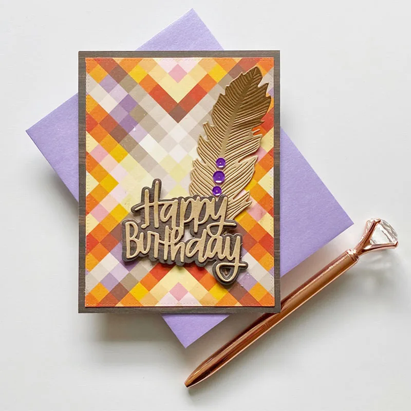 

Feather Die Cuts For Card Making Feather Metal Cutting Dies Stencils 2020 For DIY Scrapbooking Album Crafts Cards