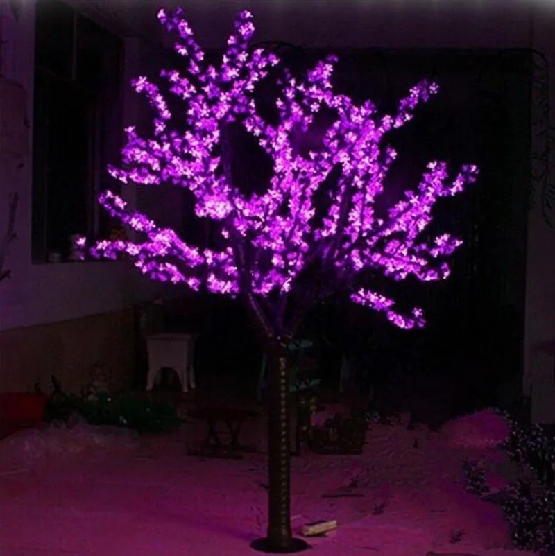 

LED Artificial Cherry Blossom Tree Light Christmas tree Light 1248pcs LED Bulbs 2m/6.5ft Height 110/220VAC Rainproof Outdoor Use