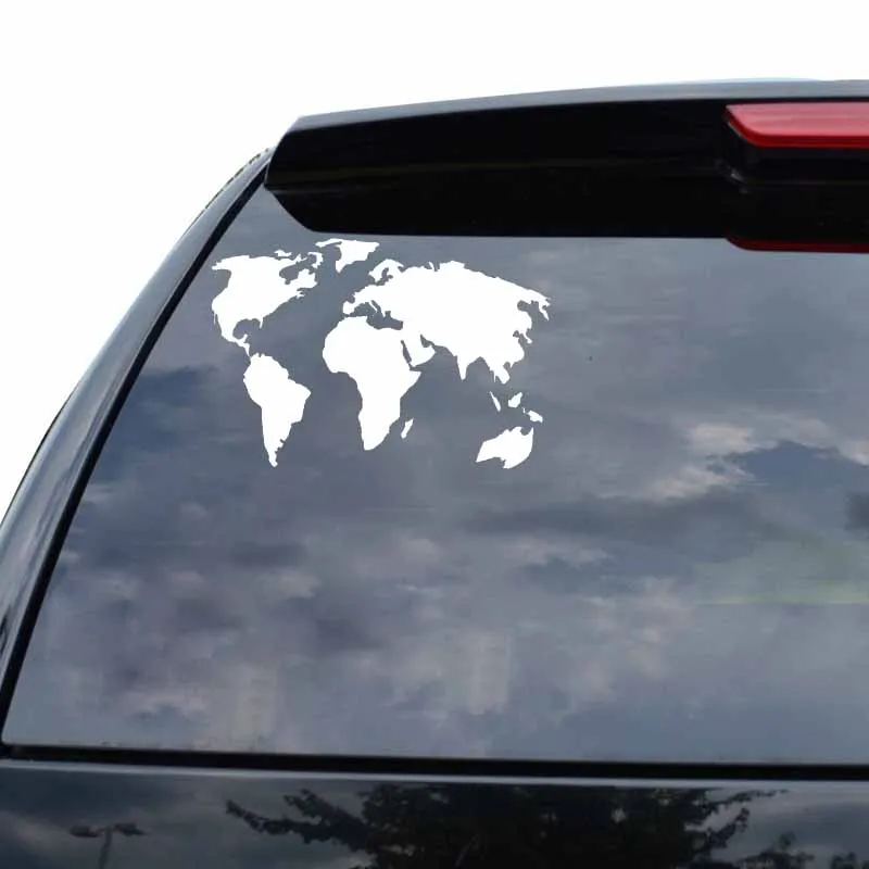 

Vinyl Car stickers Decals Motorcycle Accessories Car-Window Decorative Goods PVC 18cmx12cm Personalized and stylish world map