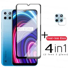 Tempered Glass For Realme C25Y Glass For Realme C25Y C25s C21 C20 Screen Protector Full Cover Glass For Realme C25Y Lens Film