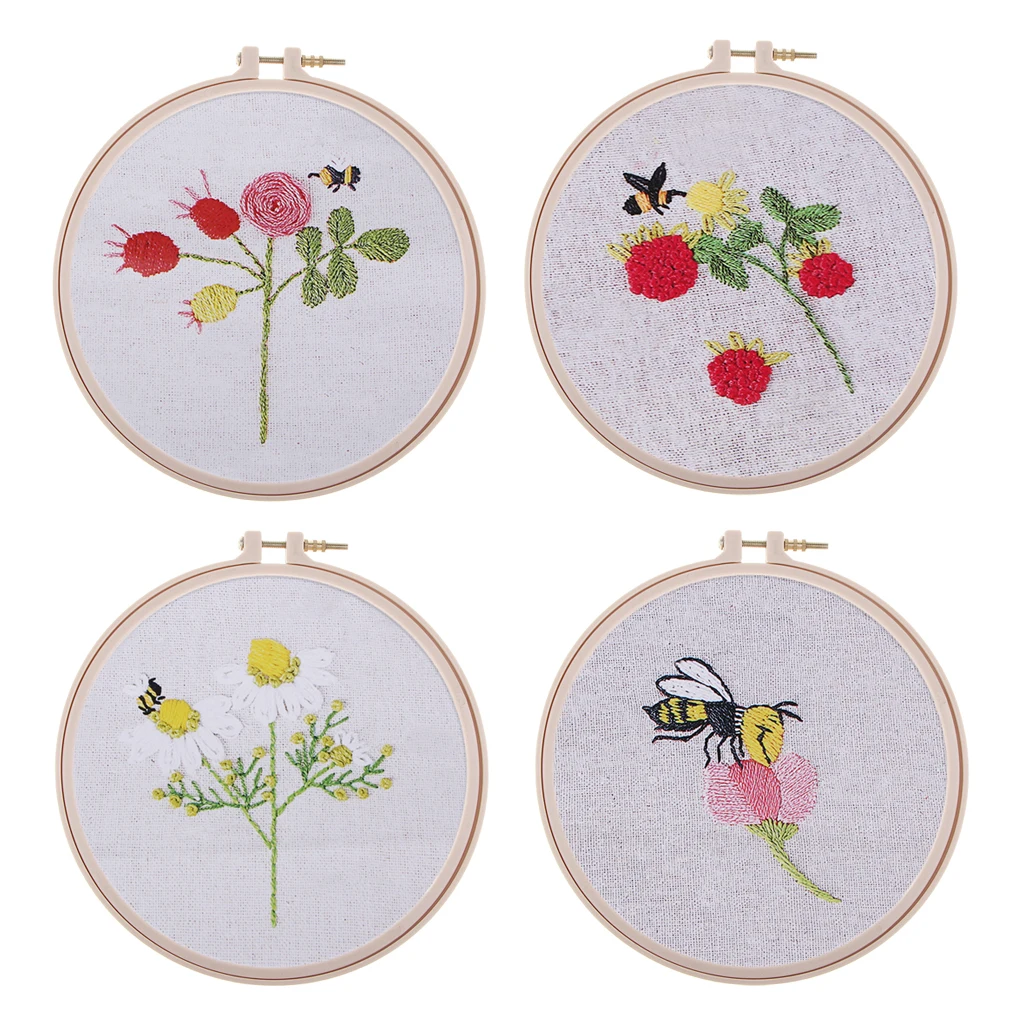 Набор для вышивки с предварительным принтом набор пробоотбора пчелиным цветком