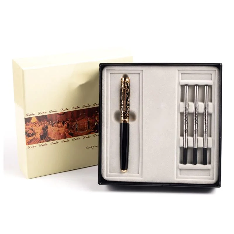 Ручки шариковые Duke с красным/синим драгоценным камнем 0 5 мм в оригинальной