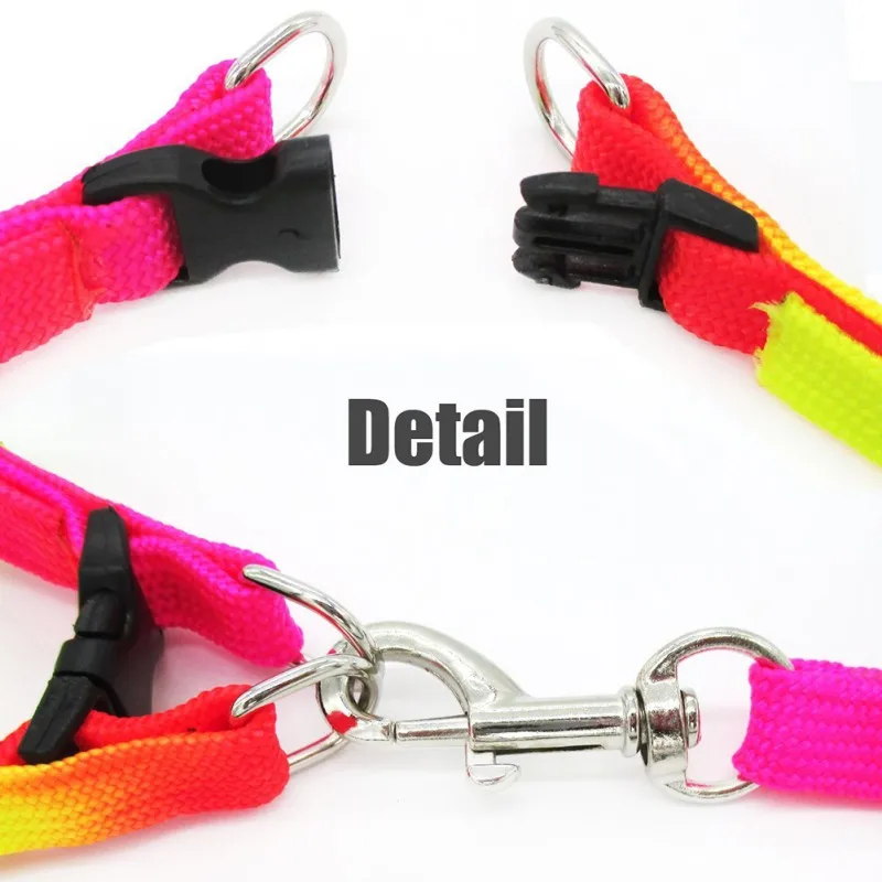 

s High Quality Strong Durable Nylon Cat Dog Harness and Leash Set Adjustable Puppy Colorful Harnesses Lead
