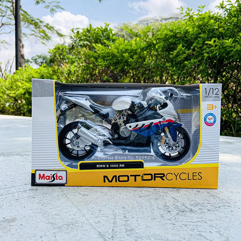 Модель мотоцикла Maisto 1:12 BMW S 1000 RR из сплава оригинальная Авторизованная модель