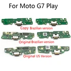 USB-порт для зарядки док-станции, гибкий кабель, плата для микрофона, микрофона, детали для тестирования, подходит для Motorola Moto G7 Play