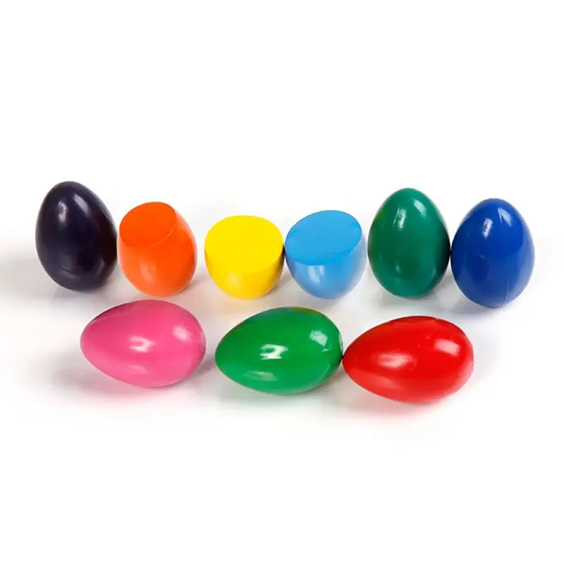 Твердые мелки в форме яйца 9 цветов Нетоксичная моющаяся картина искусственная