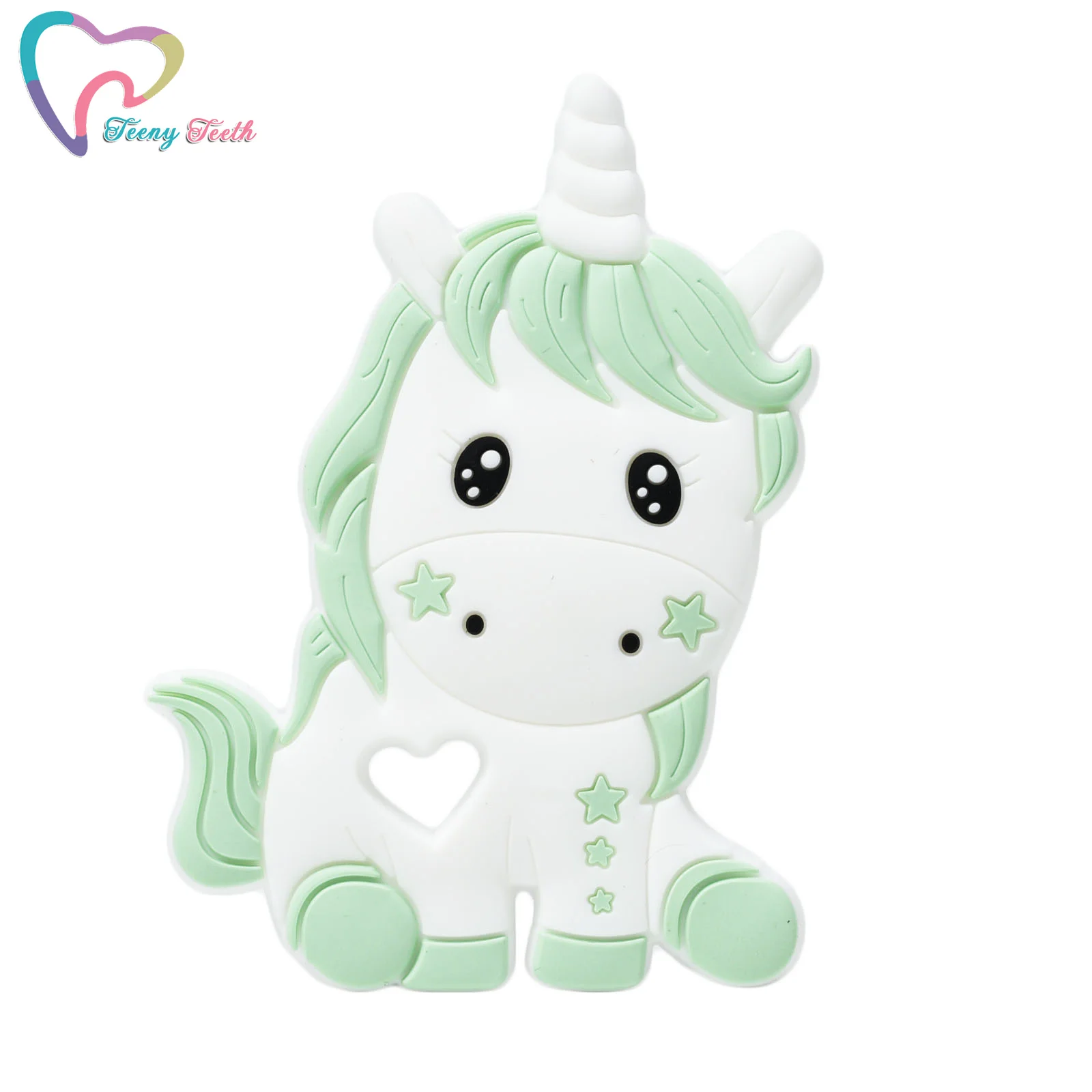 1 PC New Design Silicone Unicorn Teether Baby Cute Animal For DIY Nursing Chain Pendant Necklace Toy | Мать и ребенок