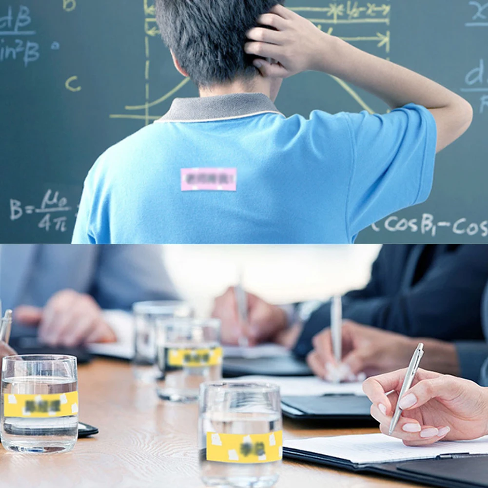 

3rolls Cute Home Office Printable Sticker Labels Accessories Clear Printer Bear Pattern Multifunctional For PeriPage A6 A8