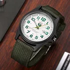 Модные мужские круглые военные часы с нейлоновым ремешком, 2021, Роскошные автоматические спортивные черные часы, мужские умные часы