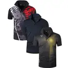 Jeansian мужские спортивные футболки поло Poloshirts Гольф Теннис Бадминтон сухой Fit с коротким рукавом MixPackH