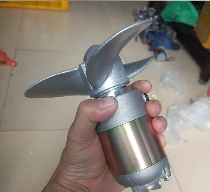 Motor de Popa Barco de Borracha Elétrico Hélice Pendurado Motor Subaquático Diy 12v