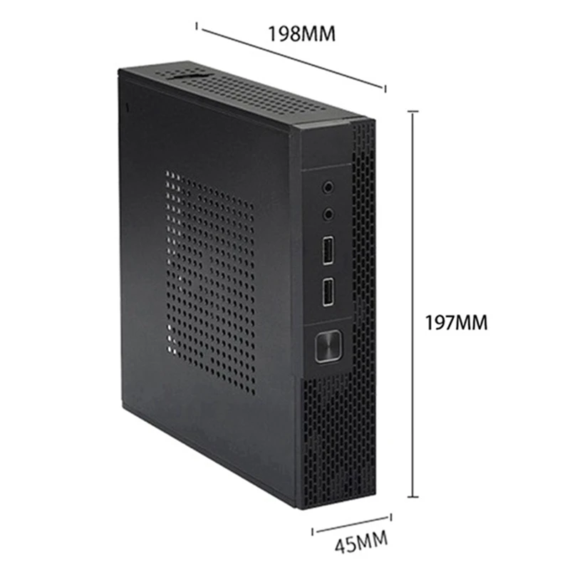 

TX02 ITX Case+Back Mount Bracket HTPC Chassis Case Mini Desktop Computer Case Industrial Control ITX Enclosure