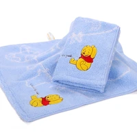 disney winnie the pooh towel cotton 100 handkerchief square scarf cartoon soft water absorbing quick drying boy kids 34x34cm