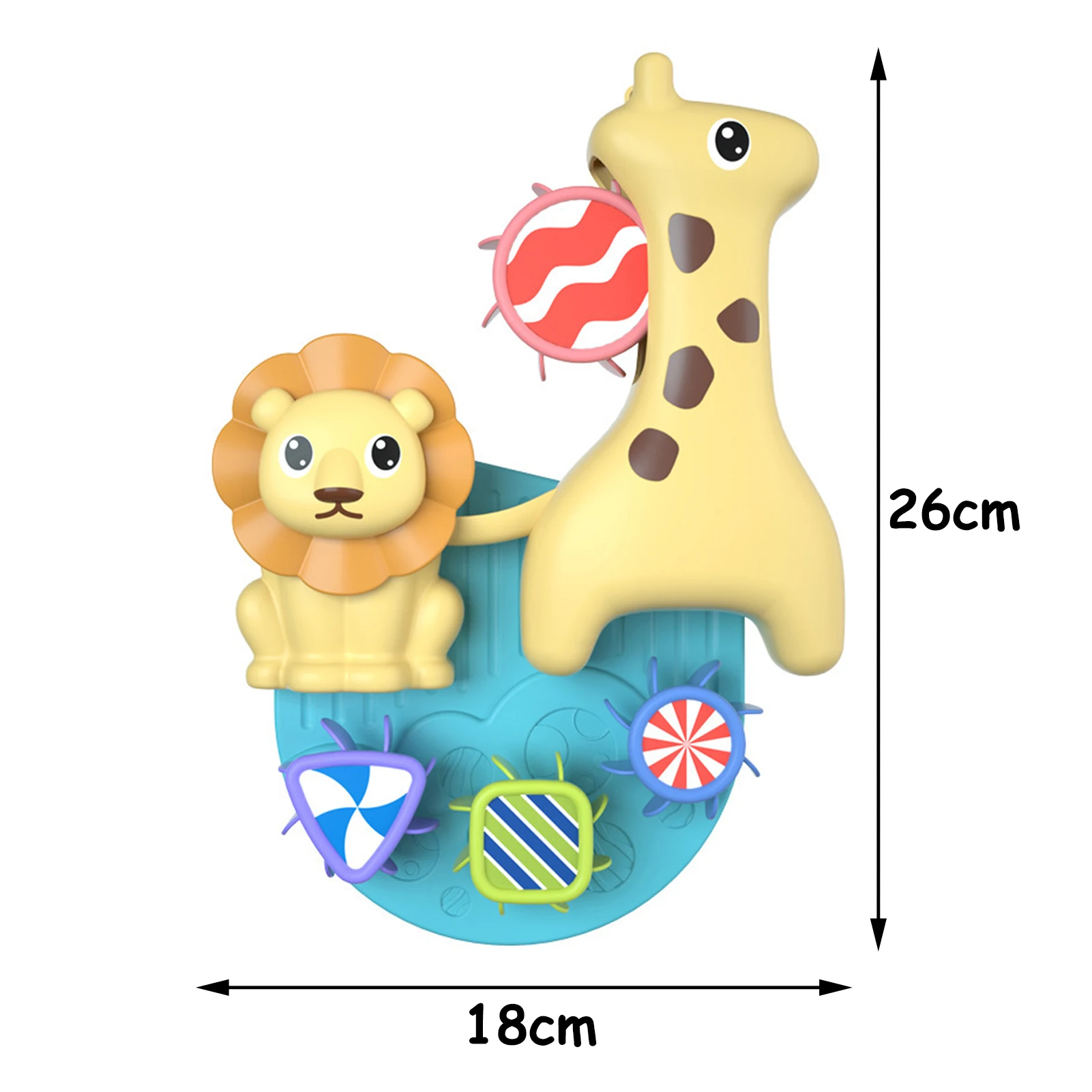 

Kids Bath Toys Cartoon Giraffe Lion Water Games Toy Set Cute Animal Bathroom Fun Bathing Baby Safety Toys Best Gifts For Babies