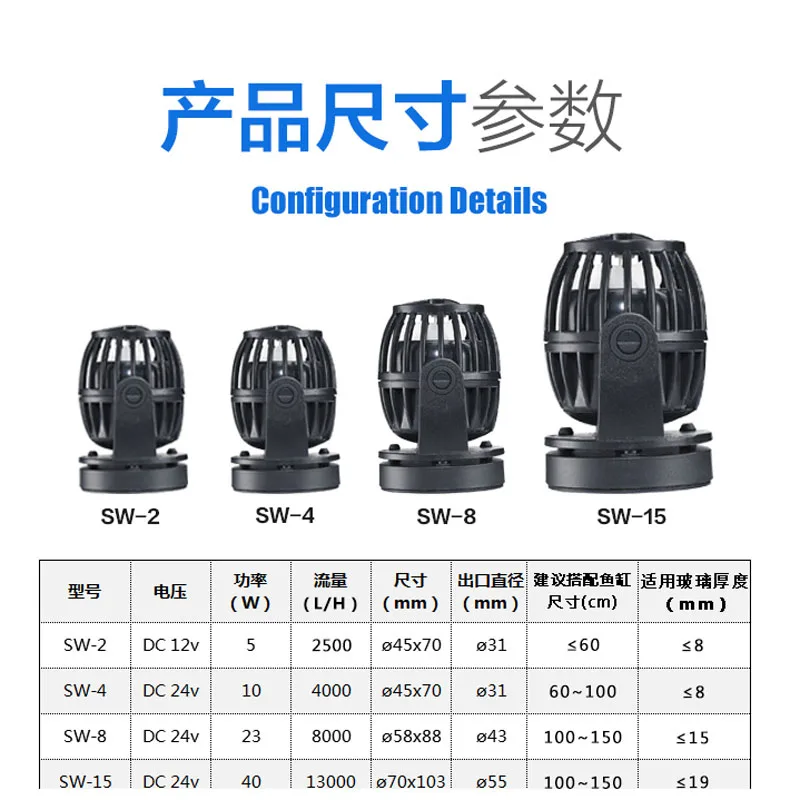 Jebao 110 ~ 240 В аквариумный водяной насос с водяным насосом для аквариума волнистым
