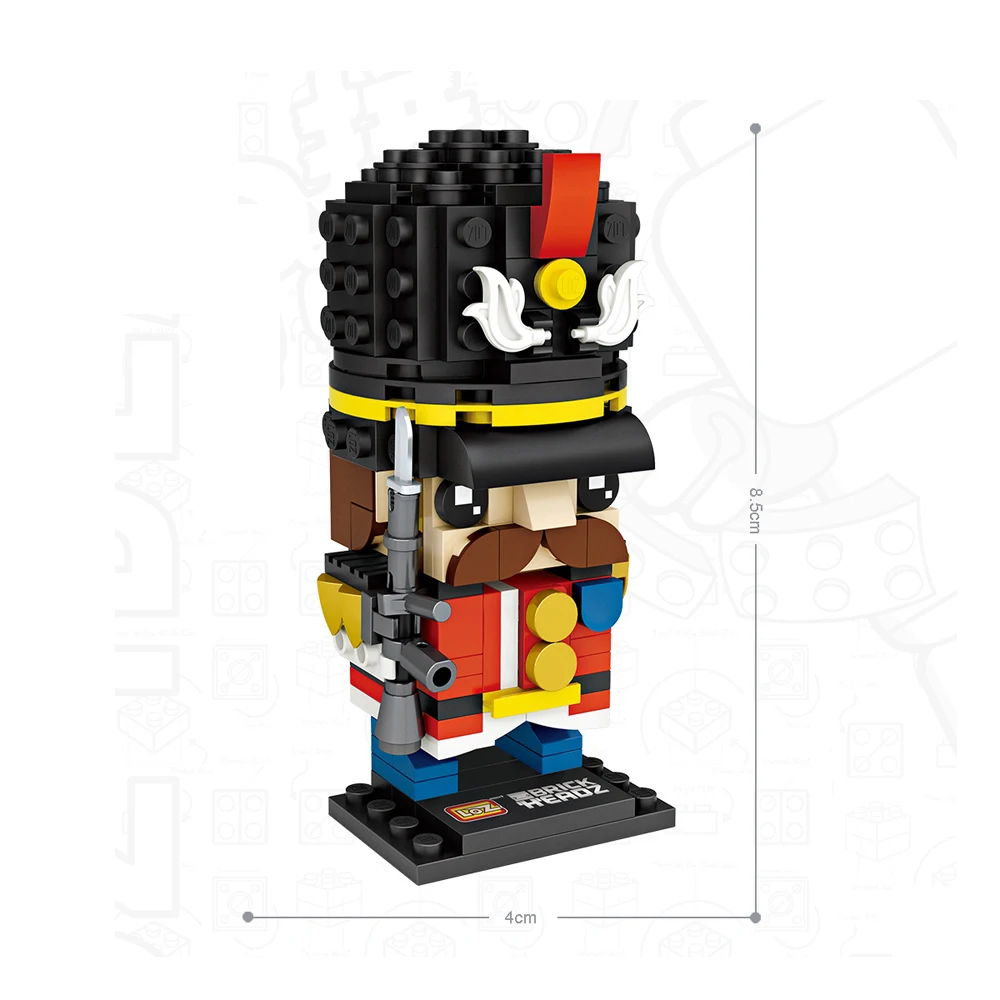 hot Creative classical Nutcracker mini big head story soldiers king figures micro diamond block model bricks toys for child gift | Игрушки и