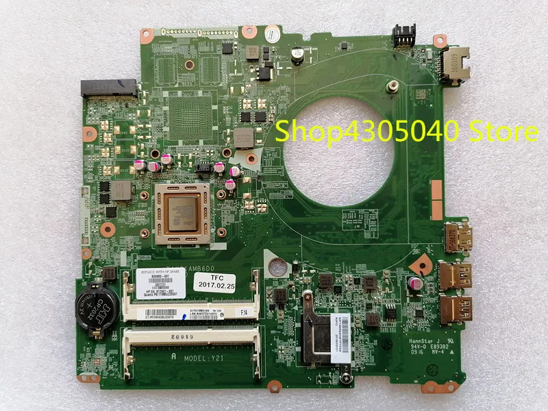 Материнская плата DAY21AMB6D0 для ноутбука HP Pavilion 17 P 17Z материнская стандарта DDR3 809985 601