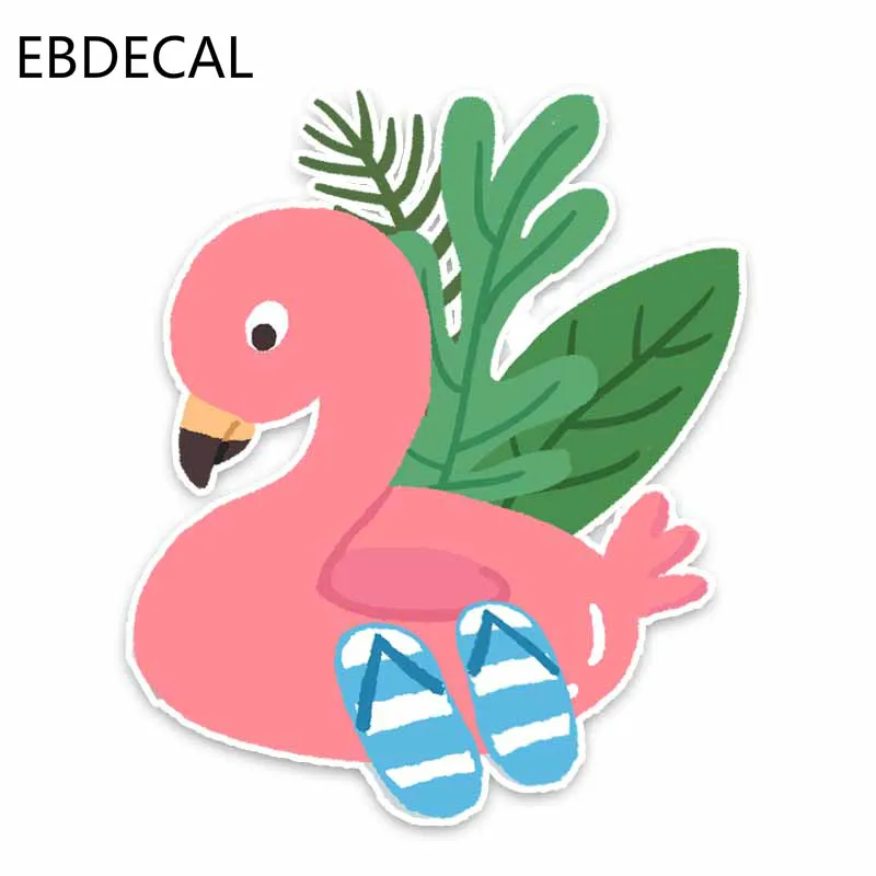 Eb-наклейка красивые розовые животные утки для авто