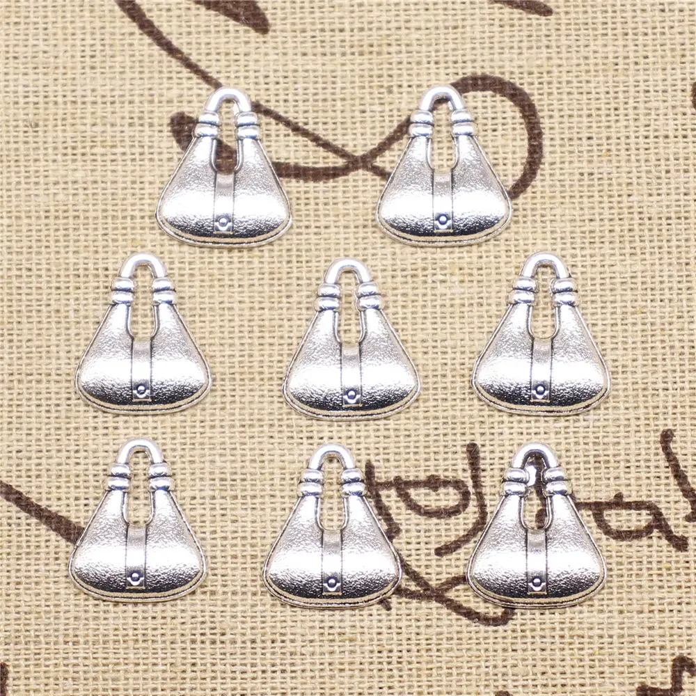 

Charm For Making Jewelry Pendants Antique Silver Color Bag 18x15mm 20pcs
