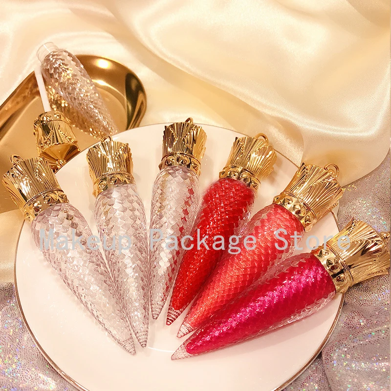 Пустой тюбик для блеска губ в форме моркови пластиковый прозрачный контейнер