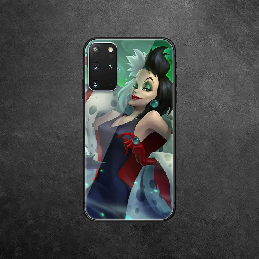 

Cruella Tempered Glass Phone Case Cover For Samsung Galaxy Note S 8 9 10 20 21 E Plus Ultra M 31 51 FE Silicone Luxury Painting