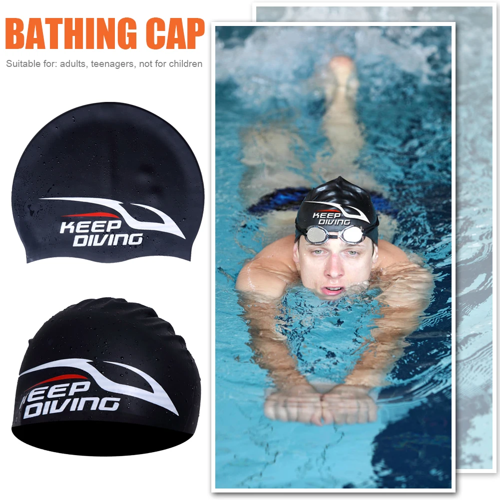 

Swimming Cap Silicone Women Men Waterproof Long Hair Swim Sports Pool Hats
