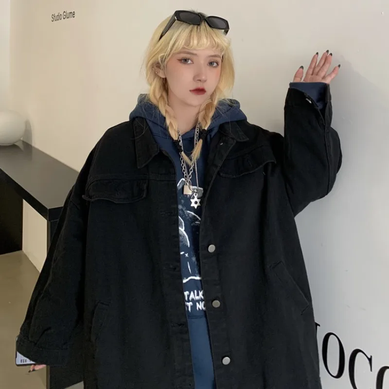 Джинсовая куртка для женщин новинка весны и осени 2021 Универсальная Ретро