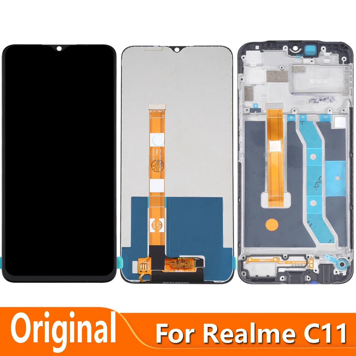

6,5 "для Realme C11 2020 RMX2185 ЖК-дисплей сенсорный дигитайзер экран с заменой рамки