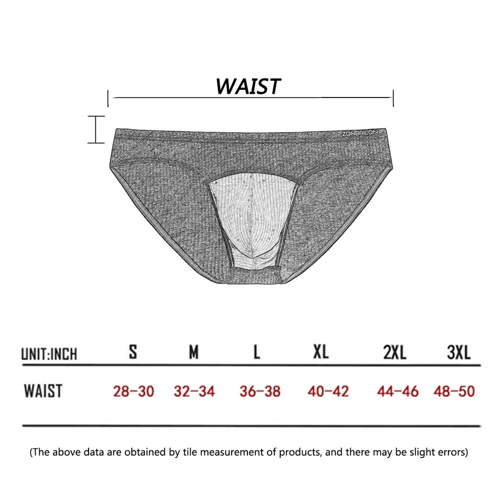 Men's Underwear Panties Bikini Breathable Mens Sexy Comfortable Low-Rise Male Briefs