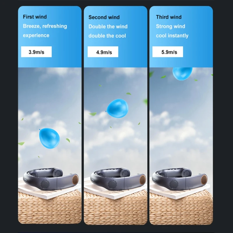 Goedkoop Mini Hals Fan Draagbare Bladeless Usb Oplaadbare Mute Sport Fans Outdoor Xiaomi Ventilador