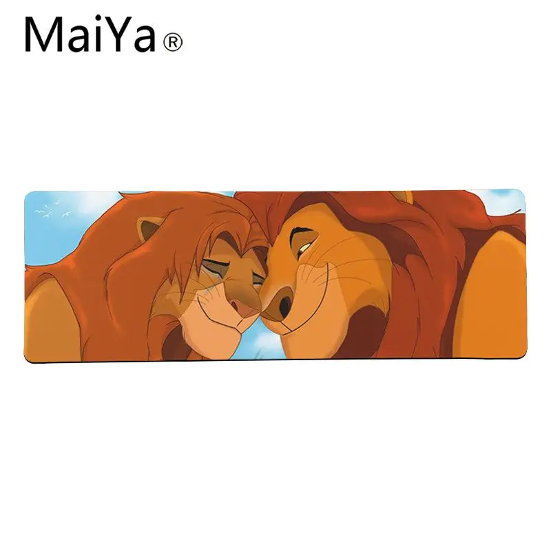 Maiya высококачественный лев Король Simba натуральный резиновый игровой коврик для мыши Настольный коврик большой коврик для мыши клавиатуры коврик